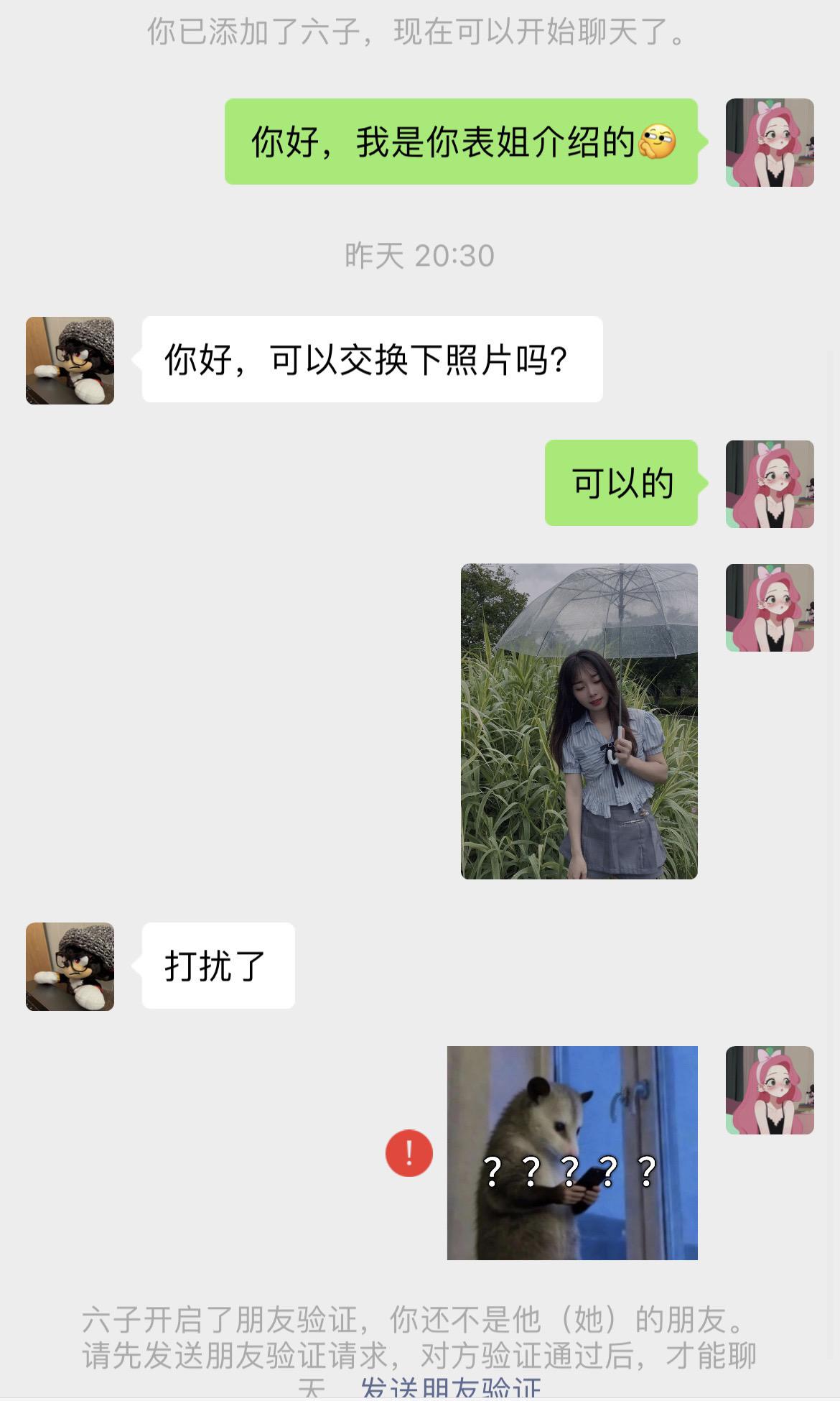 相亲对象这是什么意思？好没礼貌，说删就删