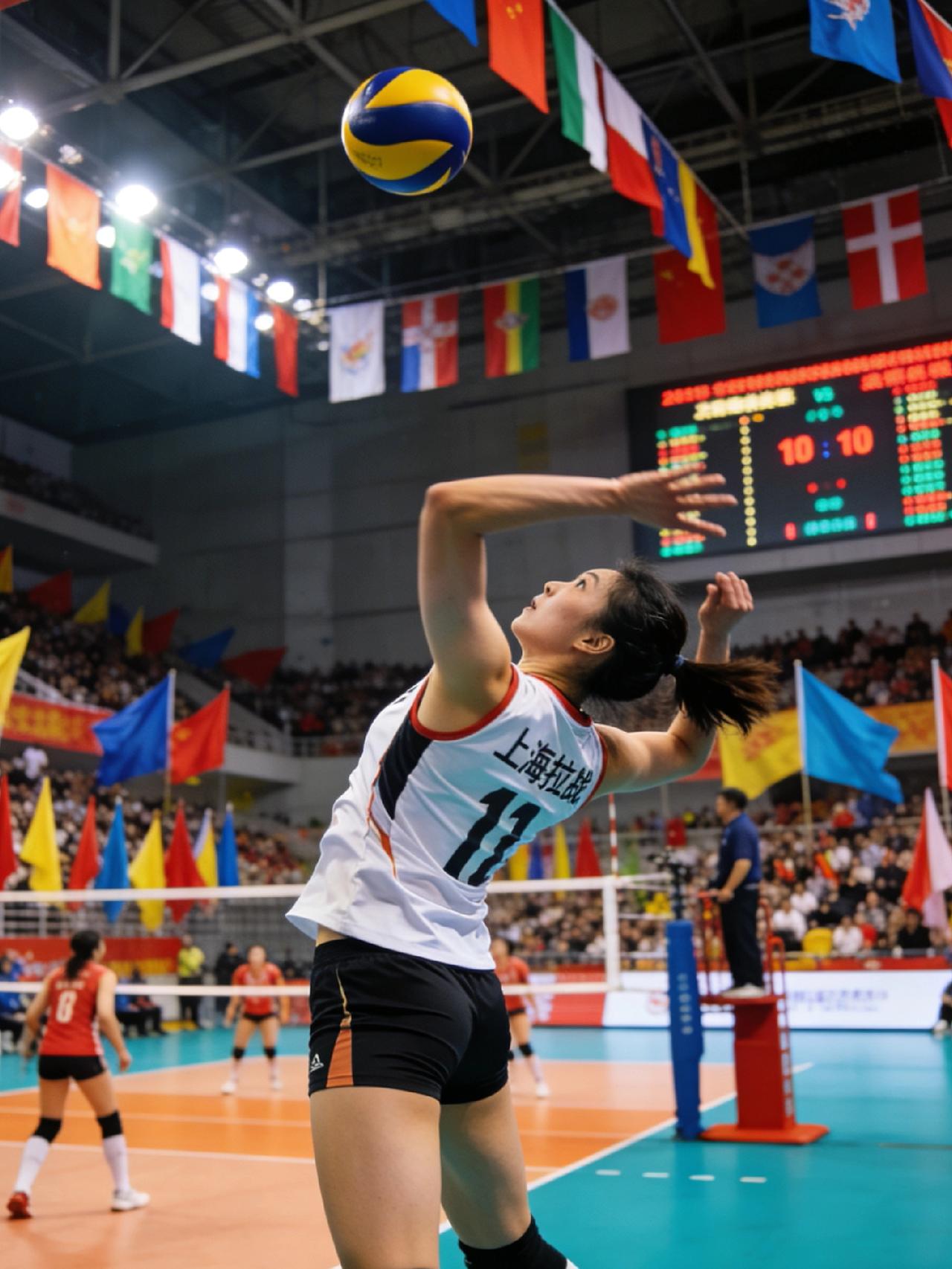 上海女排战术体系五大优势｜排超教科书级打法🔥1. 发球精准施压+一传稳兜