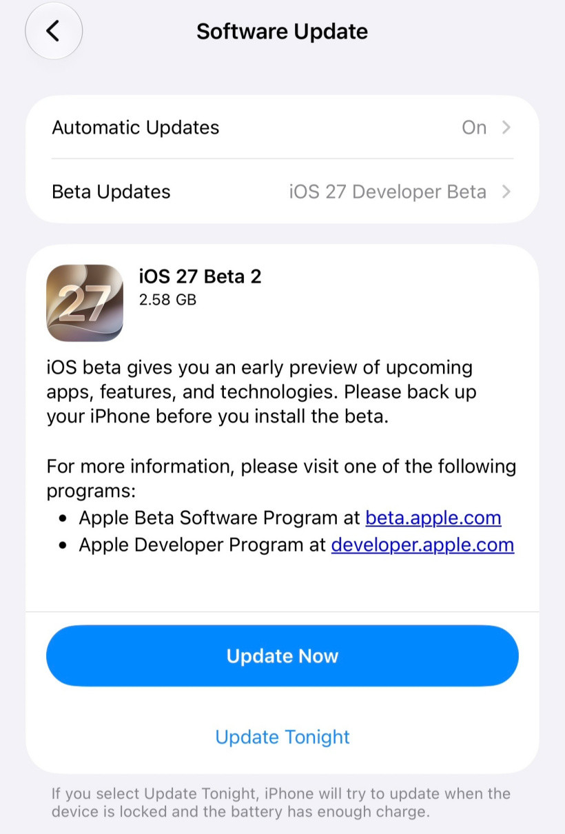 刚升级完iOS27Beta2，国行用户真正能感知到的更新：●修复Beta