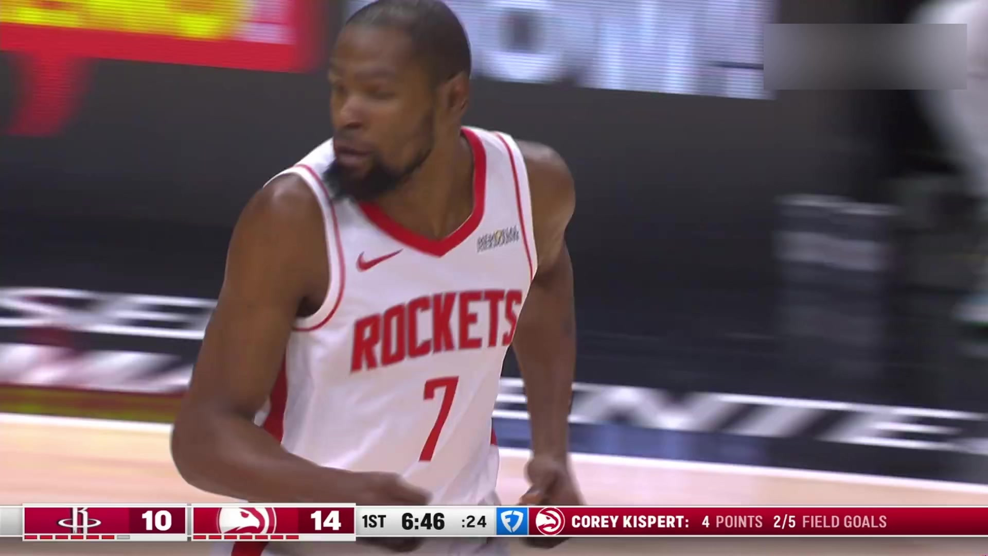 杜兰特暴力升空扣篮!震撼一跃展现统治力