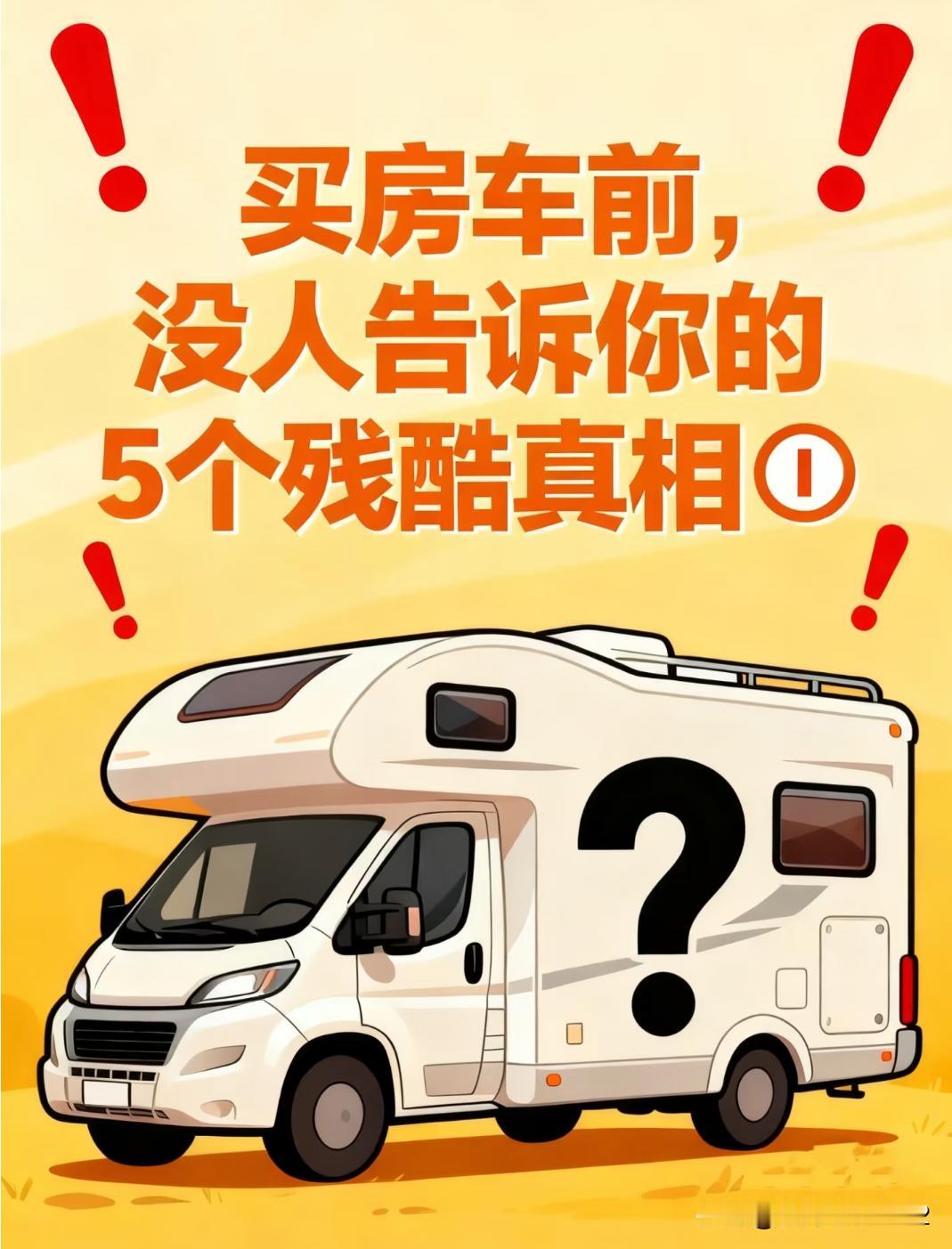 买房车前，没人告诉你的5个残酷真相🙈问题一：“停车难，莫非天天睡马路？”担