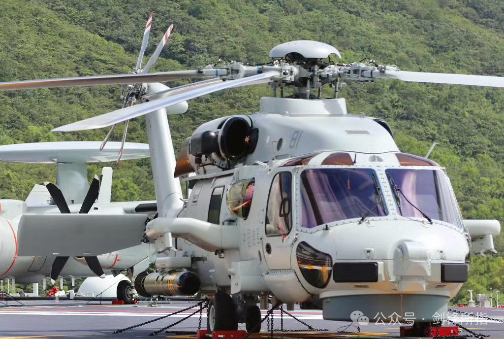 分别挂载反潜鱼雷和反舰导弹的直20直升机。简直是漂亮的不行不行的，不得不说颜值
