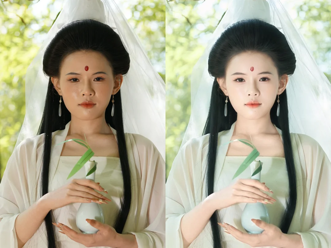 后期修图调色前后对比、修完后也太惊艳了吧
