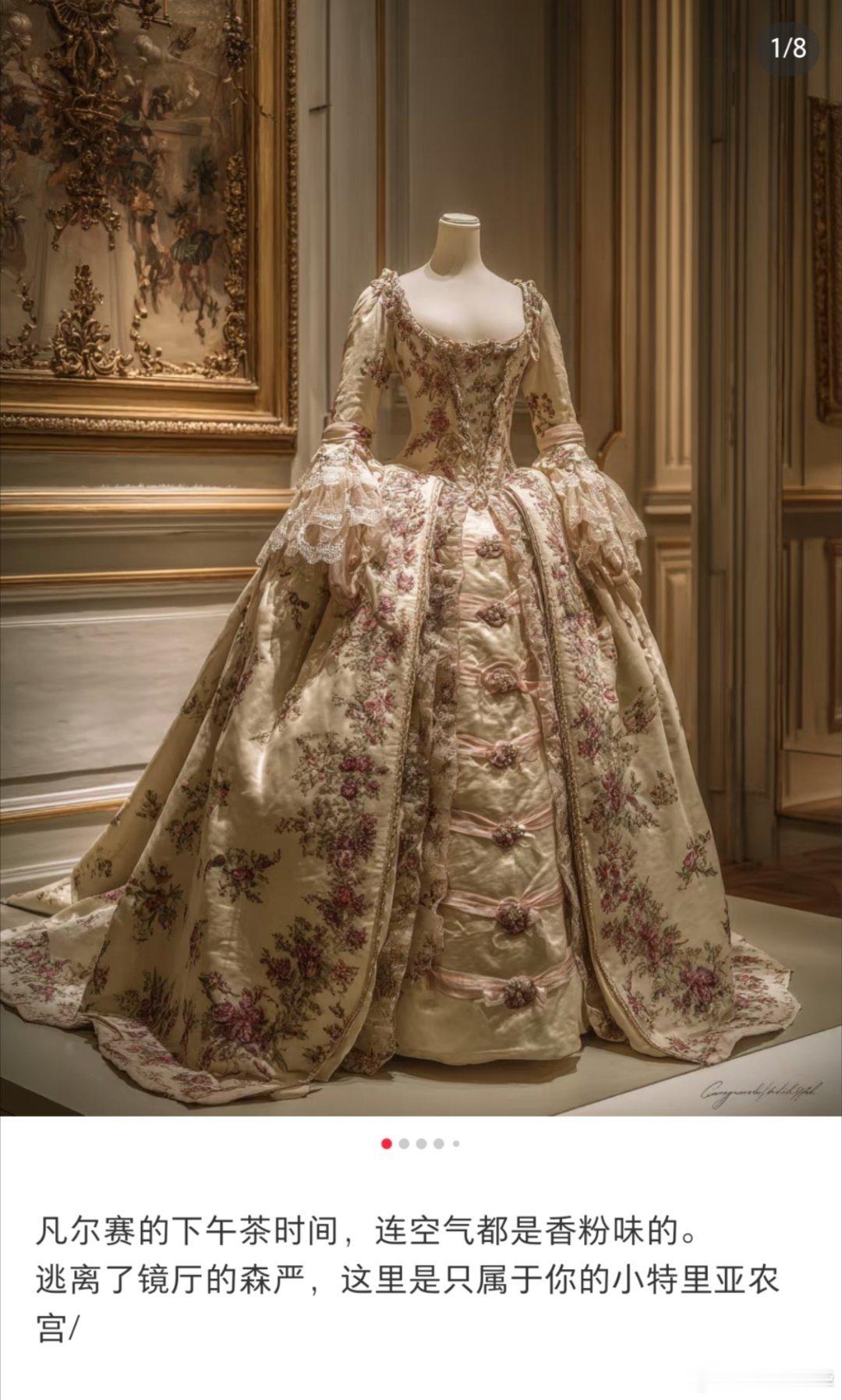 小时候，凡尔赛宫的空气里都是香粉味。涨了知识后，因为裙子不方便脱，都是站着上厕所