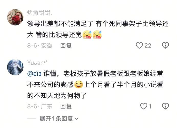 老板跟老板娘经常不来公司的爽感