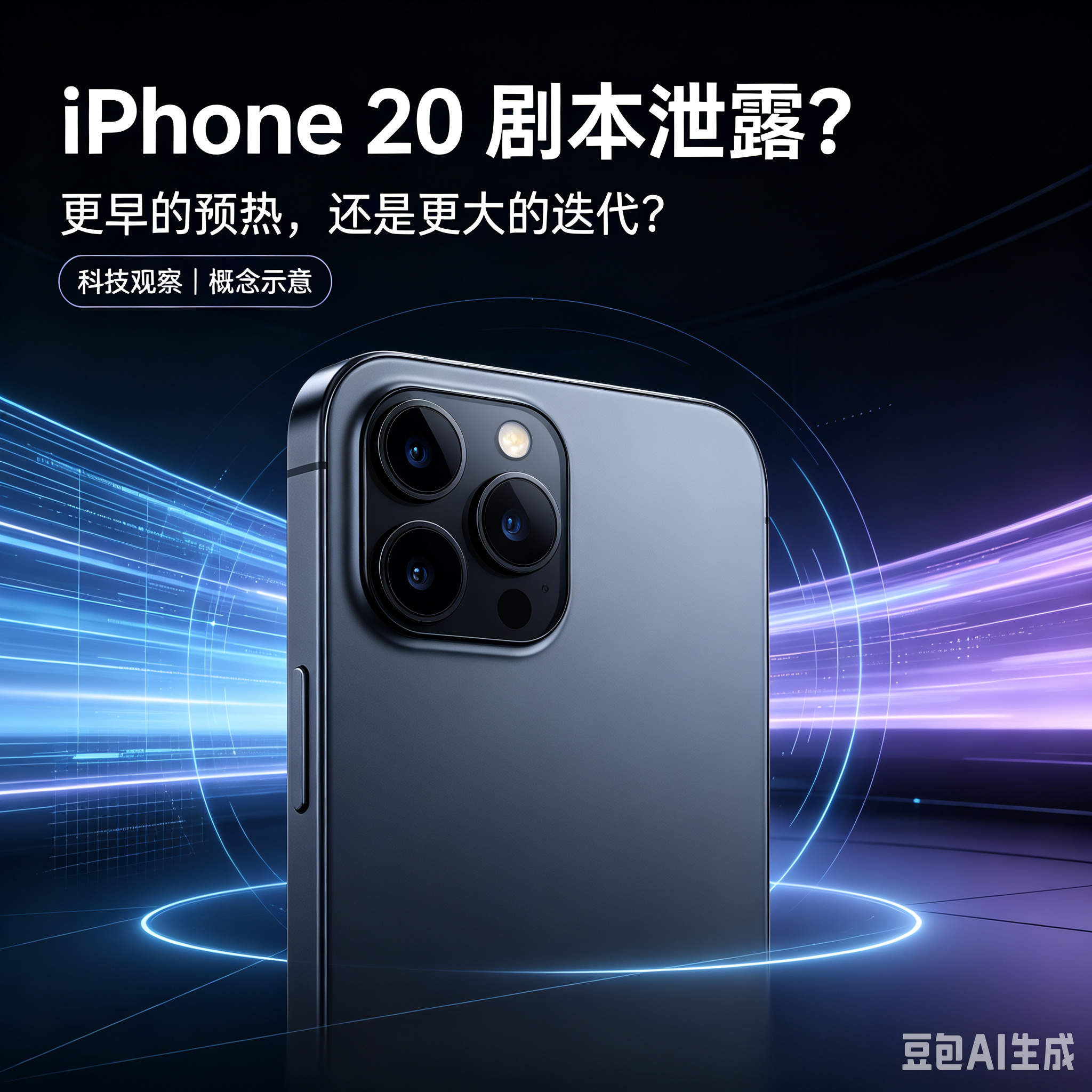 iPhone18还没捂热，iPhone20的“剧本”已经泄露？苹果要玩大的iPhone18刚摆上柜台