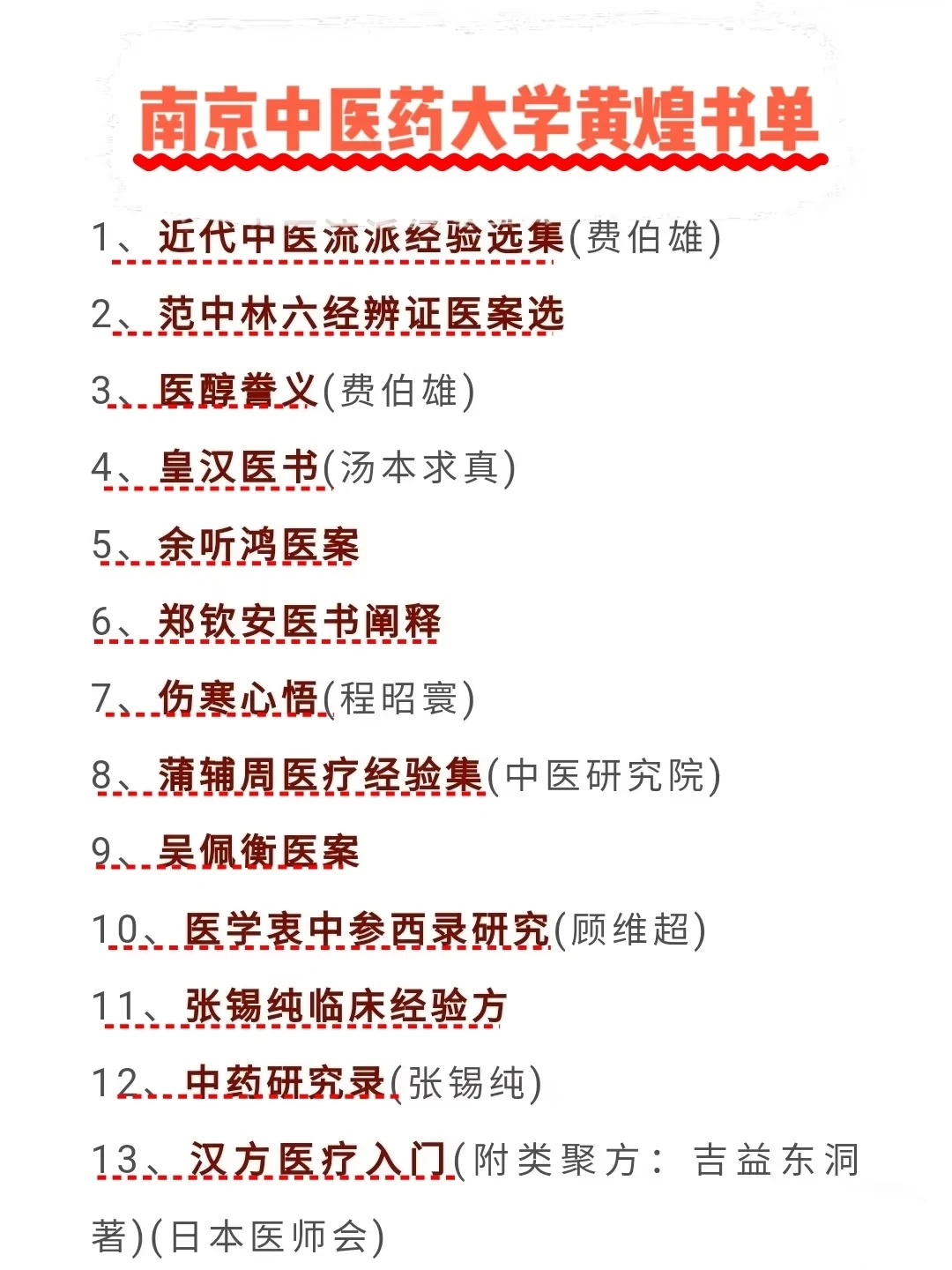 黄煌、李可中医前辈建议 学中医该看的书单