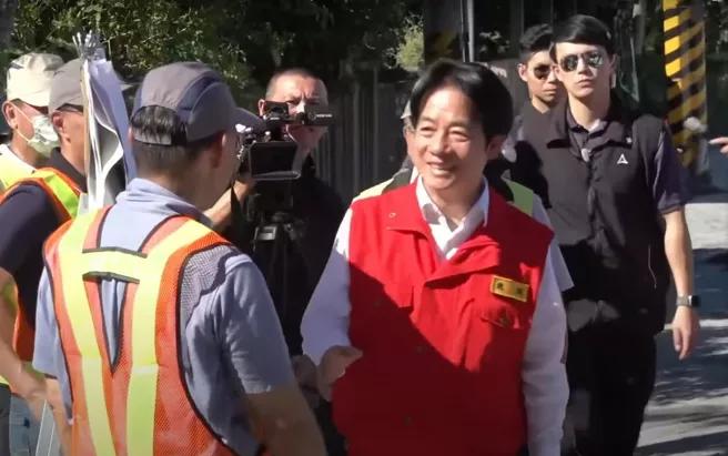 赖清德25日上午抵达花莲勘灾，前往马太鞍教会安抚灾民，强调已设立前进协调所。此外