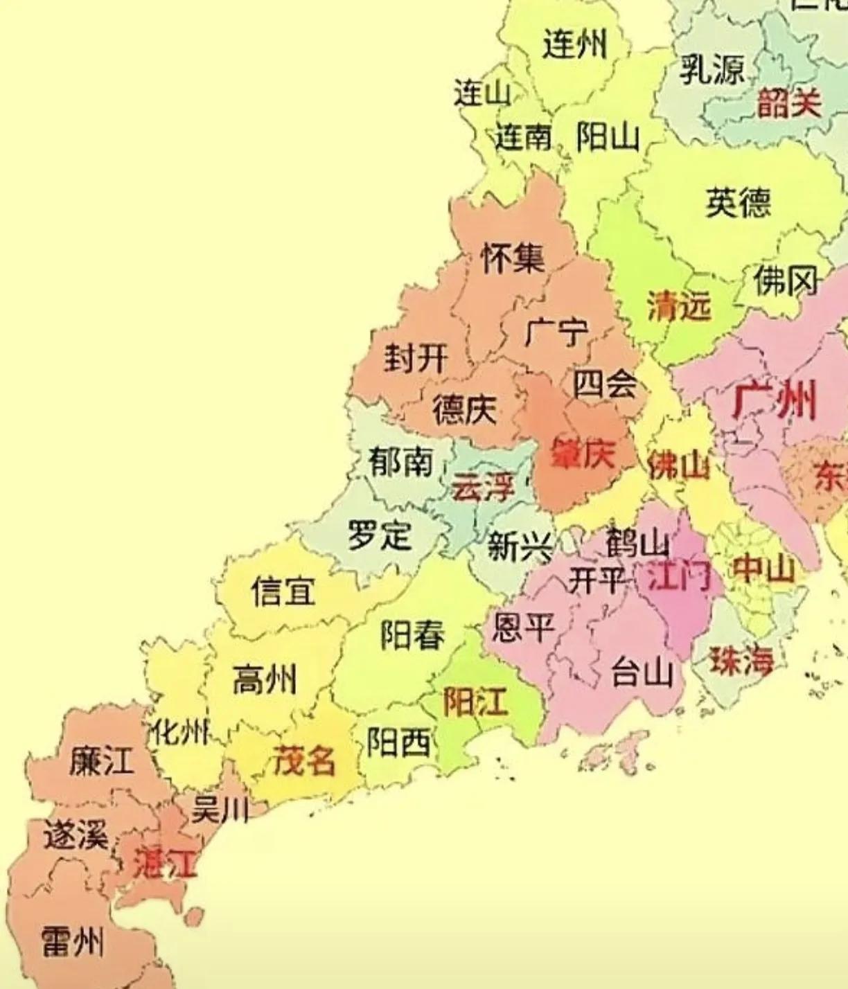 粤西片区几个县域三十年经济增长对照，看谁发展势头猛而且稳健？统计时段为1995