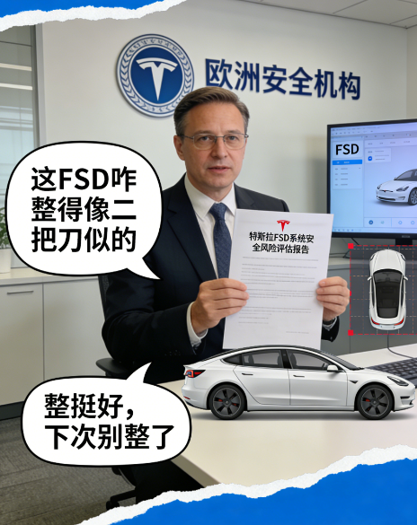 欧洲怼特斯拉FSD，俺觉得怼得没毛病