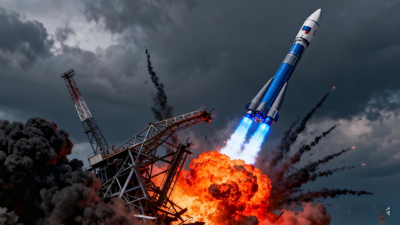 发射成功却炸了发射台！俄航天陷两难？火箭顺利对接空间站，发射台却被炸得满目