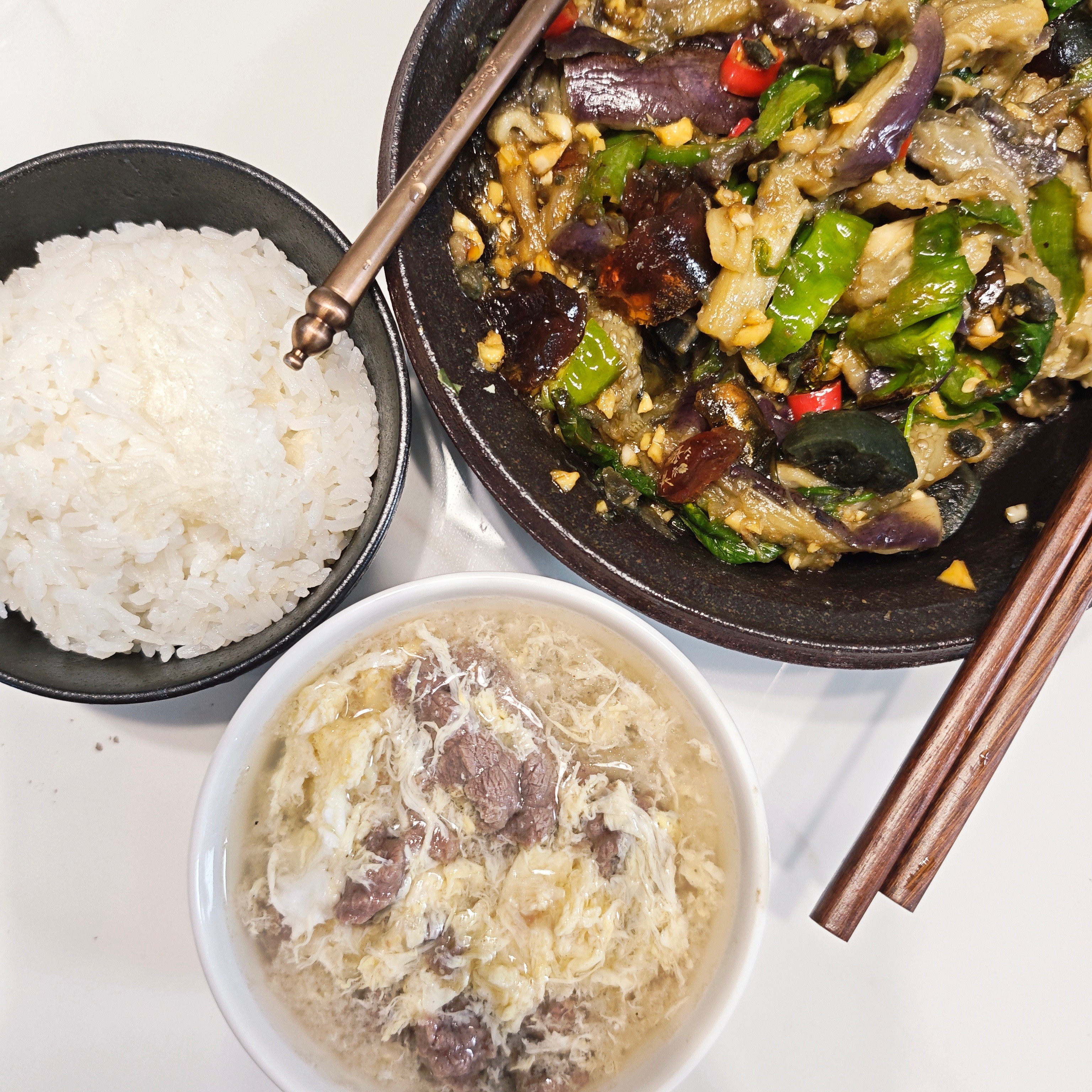 今天做了擂椒茄子😋​​​