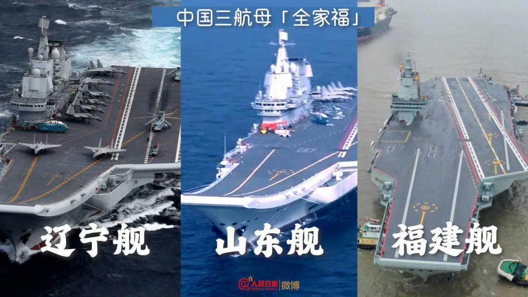 中国三航母列阵：别只看到“太帅了”，这背后藏着14亿人的“安全感密码”前几