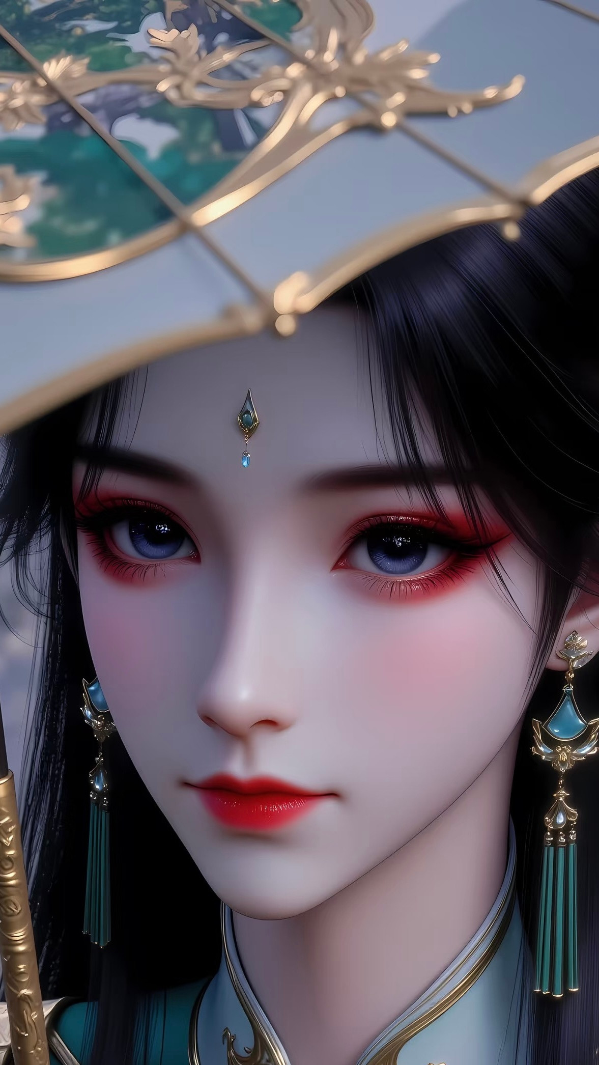 斗破苍穹古薰儿【精致美图】执伞，颇有意境！​​​