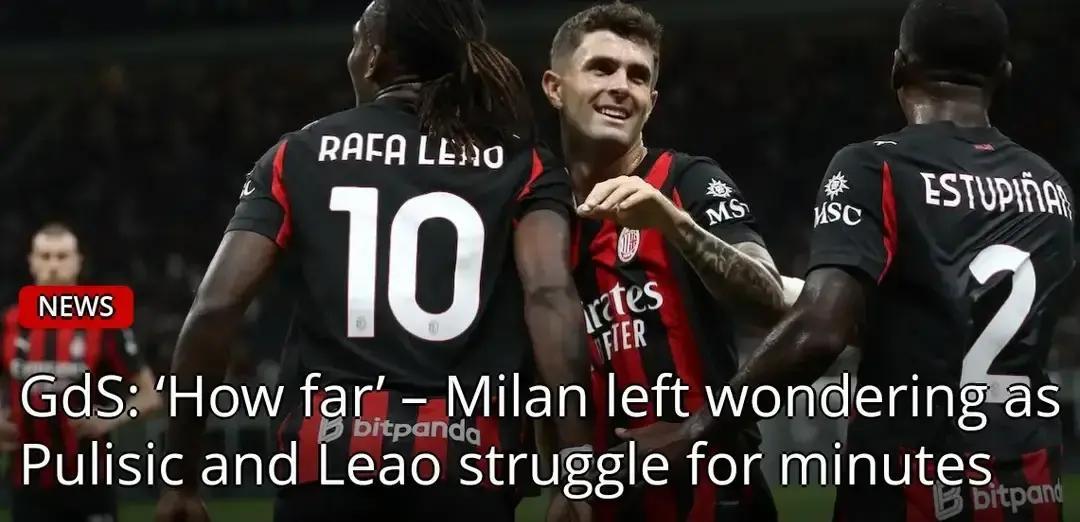 米兰现在有个邪乎事儿。队里俩最能进球的，居然很少一起上场。17场比赛