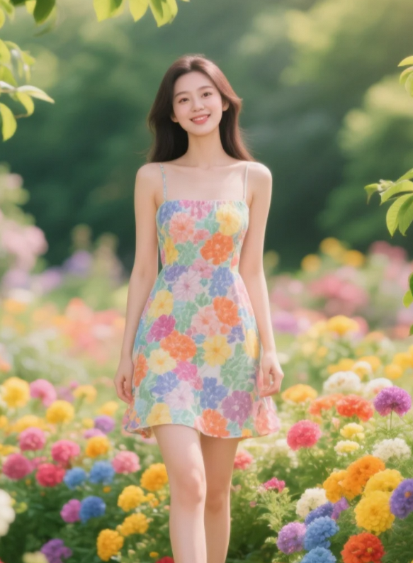 花影映衬我身姿，你视线敢不敢压过来？