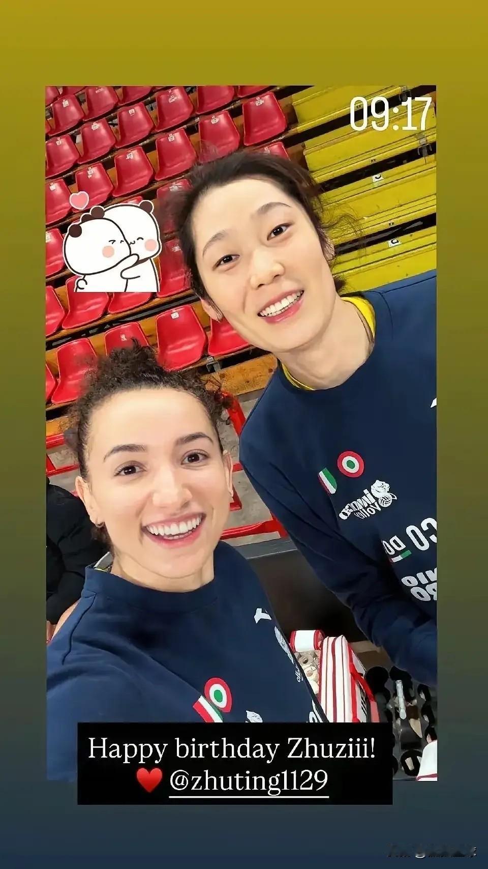 朱婷人格魅力确实强👍加比也是好闺蜜！加比特别发文庆祝朱婷生日、加比是个桀骜