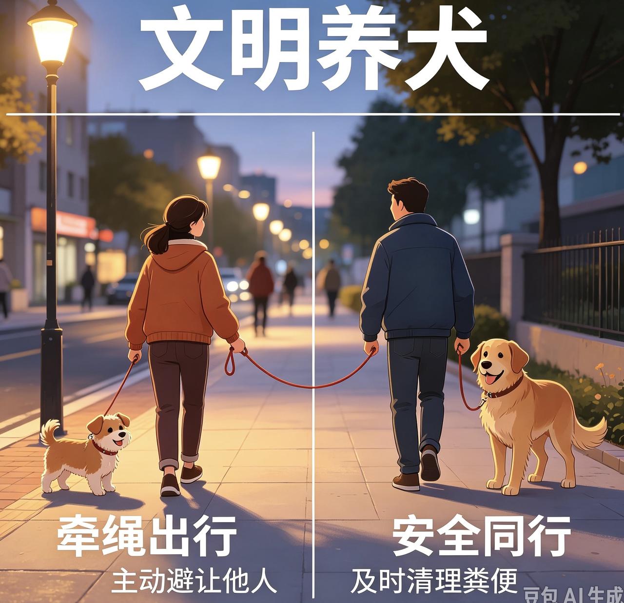 刚才在网上看到一视频，一很大只的狗没牵狗绳就跑出来，我心里一紧！经常刷到没有