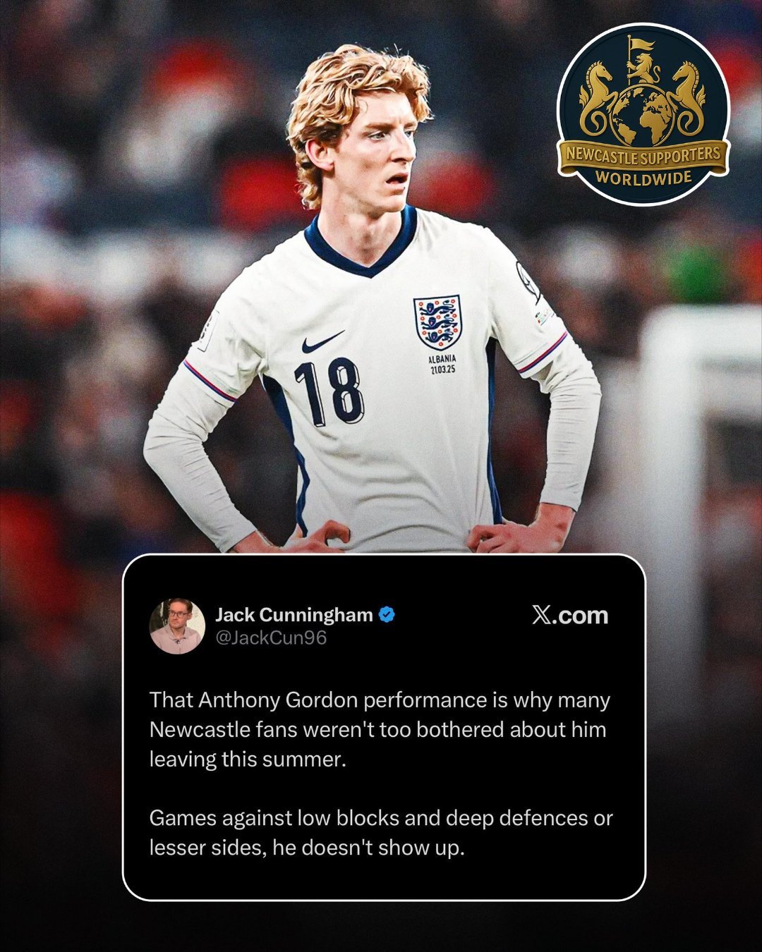 安东尼·戈登（AnthonyGordon）自加盟巴塞罗那以来，其世界杯征程的开