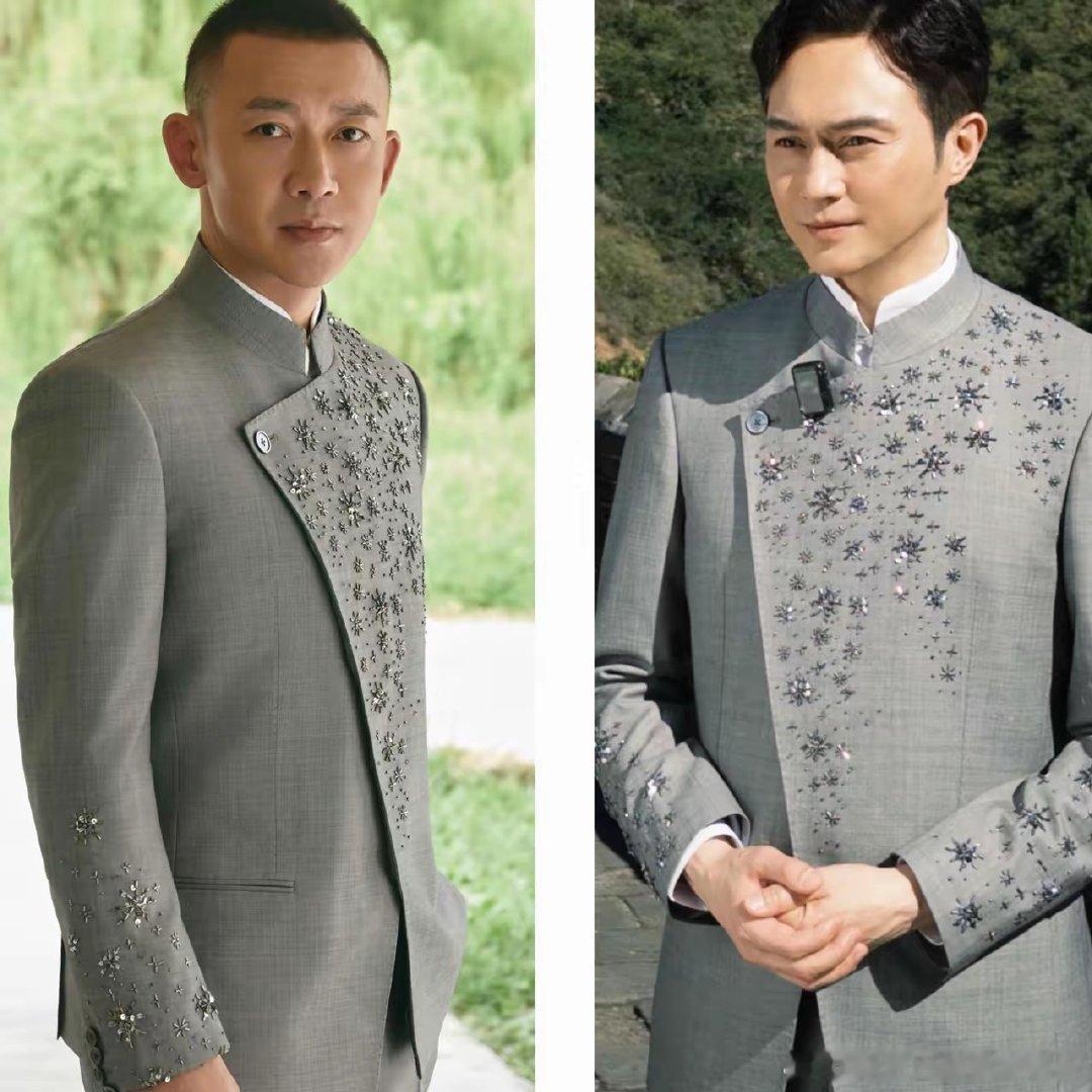 同样一件衣服，​张智霖和聂远穿在身上，​给人的感觉完全不一样……​张智霖穿着感觉是儒雅风度翩翩的，​