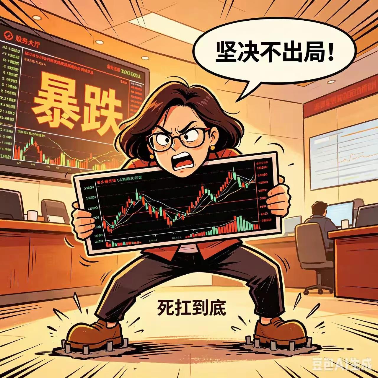 女股民硬核持股：主力洗盘？她们根本不接招最近A股震荡，股民群里流传个段子：