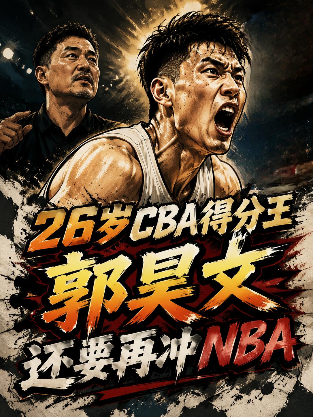 26岁，好多人对CBA本土得分王说够用了，可郭昊文偏偏还要去拼一把NBA！就在近
