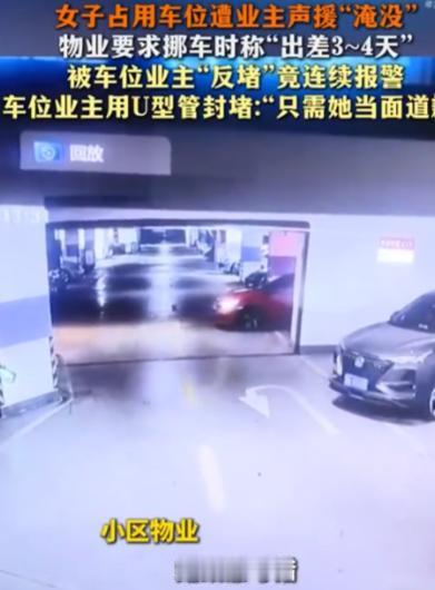 “巨婴太可怕！”湖南长沙，一男子发现自家车位被一辆红色轿车占了，找物业挪车，一查