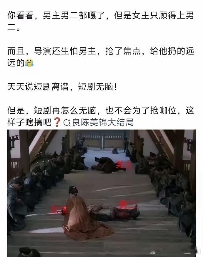 全网都在吐槽《良陈美锦》的大结局，我就没忍住花钱看完了，男女主最后是去忙着救火吗