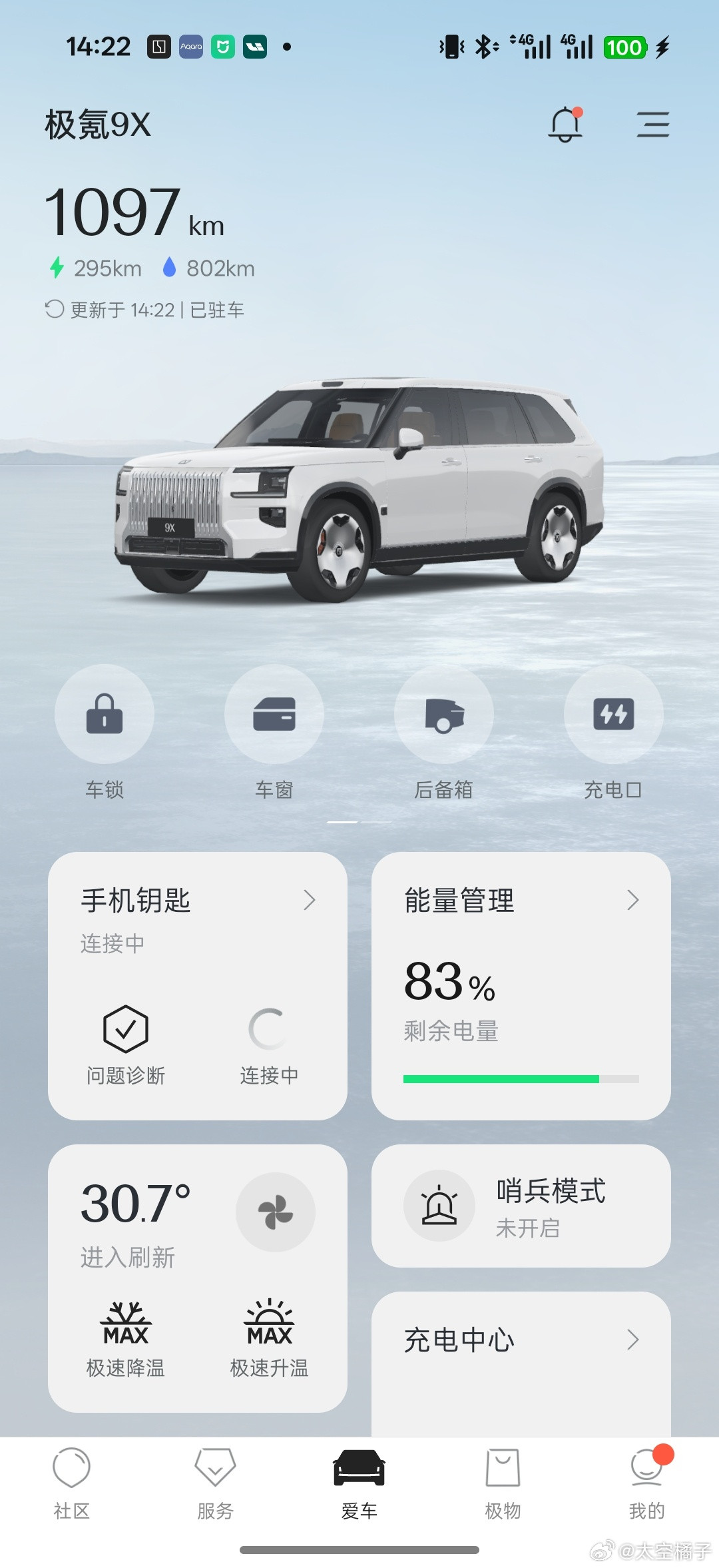 开极氪9X这100天我觉得极氪的浩瀚智驾真的不菜了，就是现在行业中等偏上的水平。