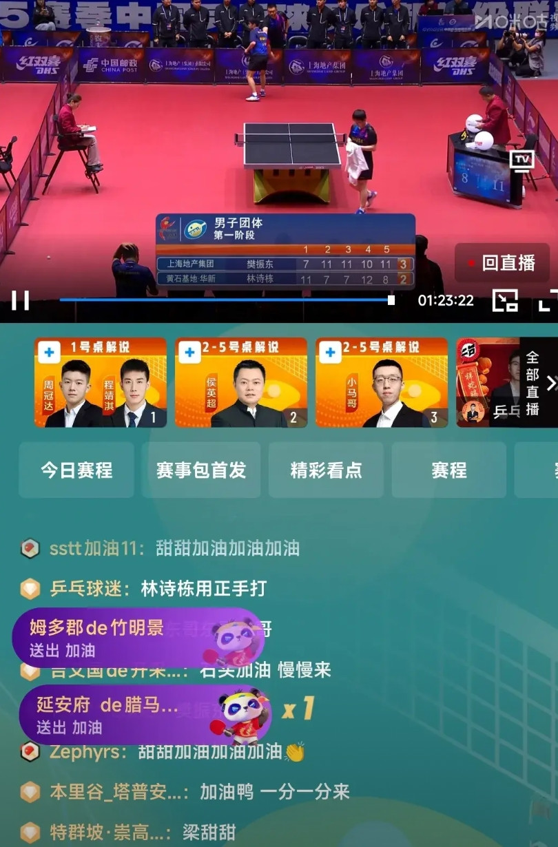 就说他厉害，没想到这么厉害……刚才我在咪咕上看樊振东打林诗栋，打的很焦灼，最后小