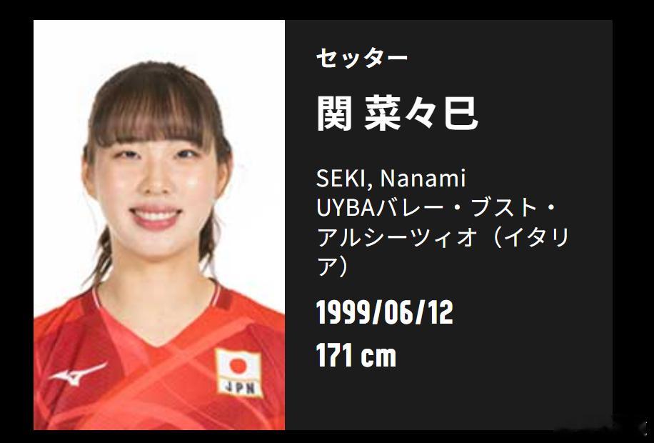 国际排坛动态日本女排跟队记者给关菜菜巳贴的标签是：努力家关菜菜巳说到：“这是一