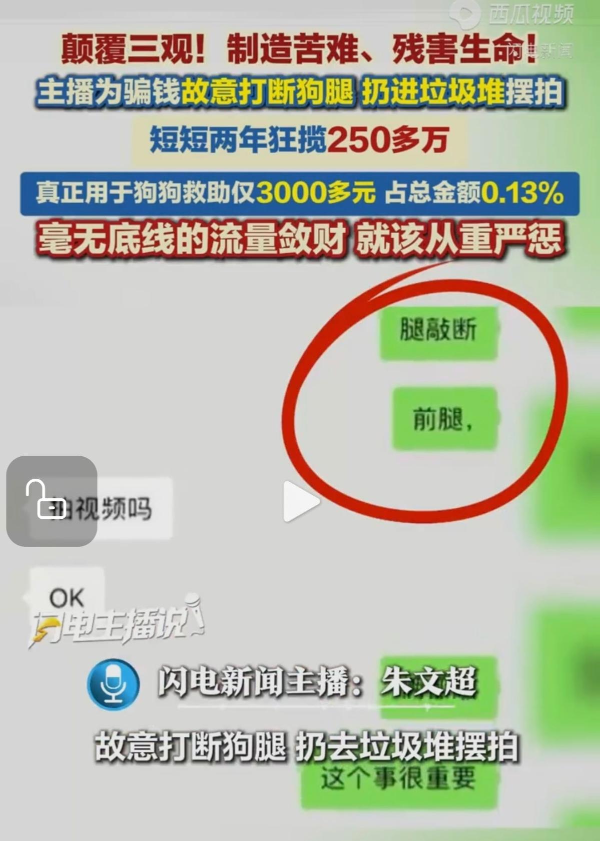 狗腿被敲断摆拍卖惨，两年骗了250万，真正救狗只花3000块？方女士怎么也没