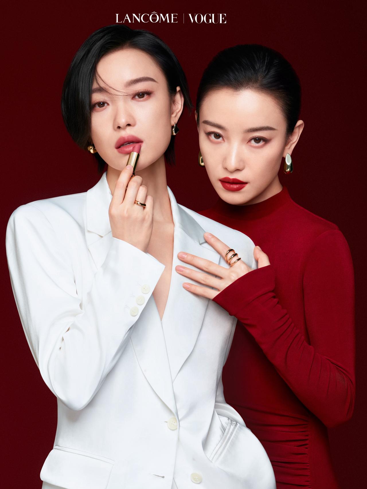 倪妮口红代言画报，优雅迷人！