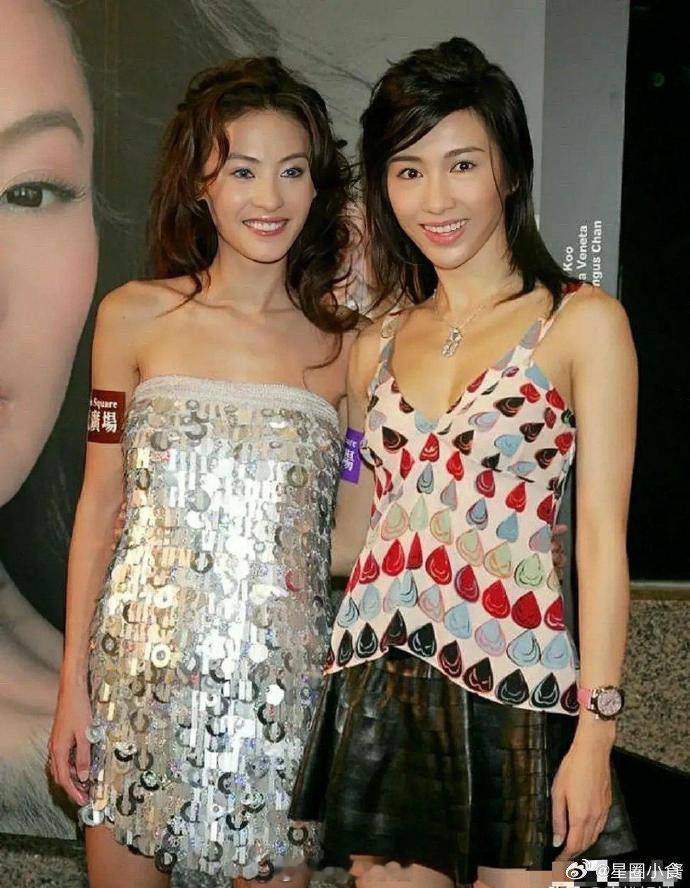 当大美女黎姿和张柏芝站在一起，瞬间变普通了……可惜了张柏芝