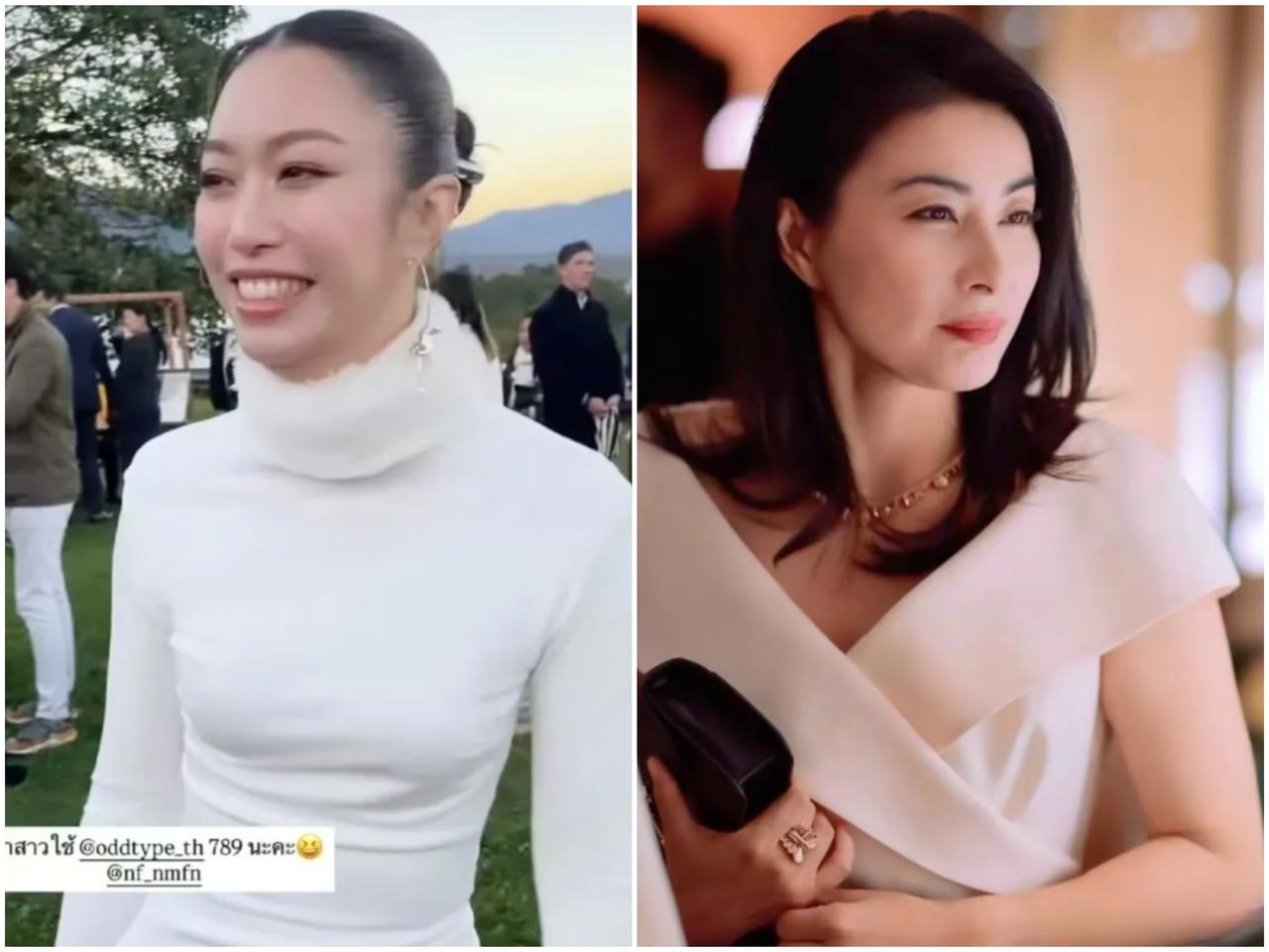 有眼尖的网友发现，郭晶晶作为大嫂居然缺席了霍启仁的婚礼，要知道她可是霍家大