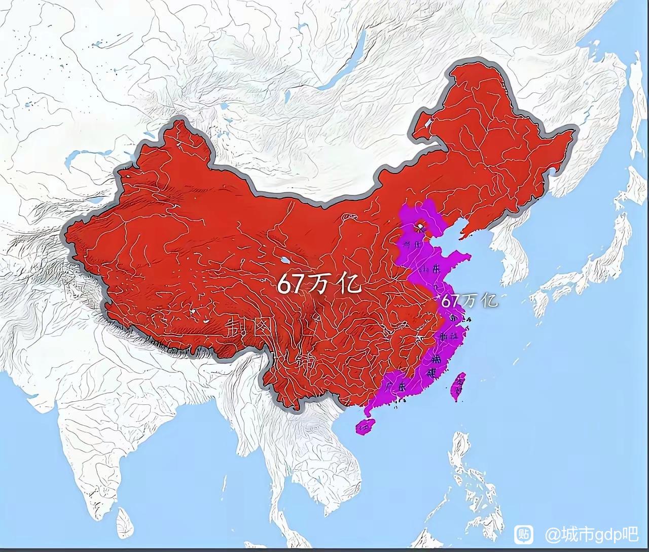其实，我国并没有什么南北差距，真正存在的是东西差距，也就是沿海和内陆的差异下