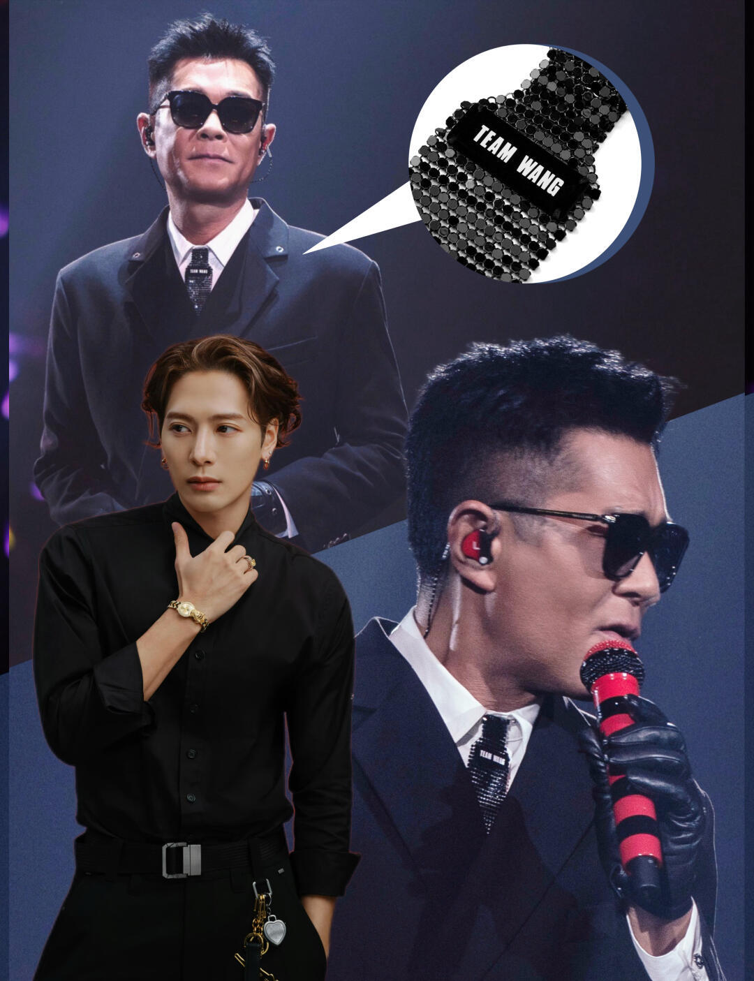 古天乐演唱会造型，出自王嘉尔设计，舞台效果氛围感直接拉满。