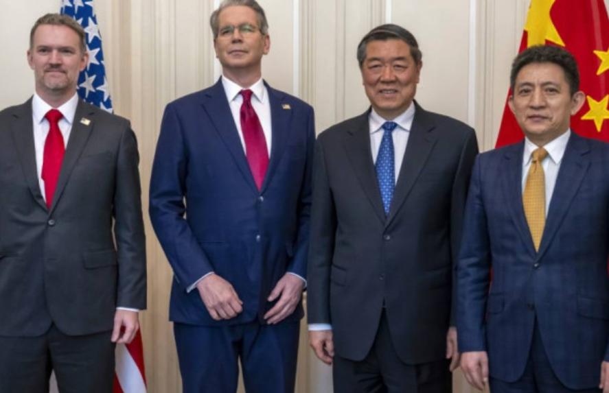联合声明发布不到3天，中美两国的贸易官员，就迎来了新一轮碰面 在瑞士进行了为