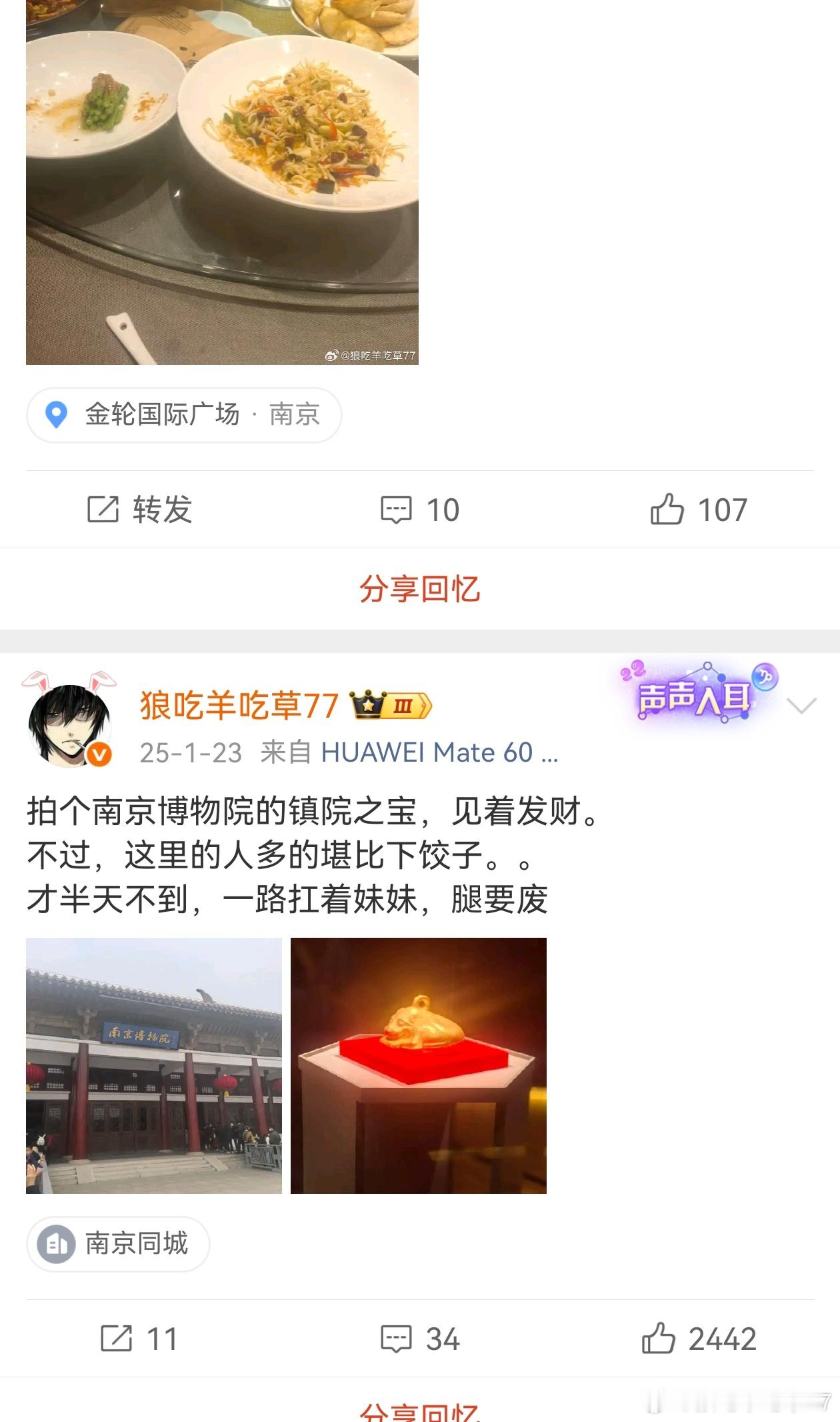 突然发现去年的这个时候带娃已经在南京玩了南京算是我的福地南京的人也很好