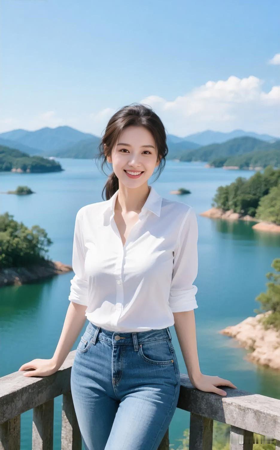 山美，水美，人更美！山河水秀风景美