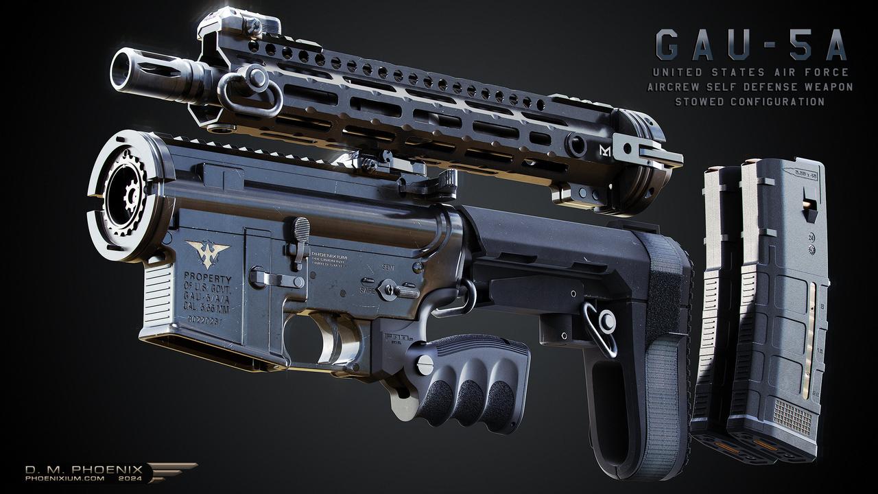 被击落的美国空军F-15飞行员依靠这种随身携带的武器做最后抵抗，同时等待搜救队