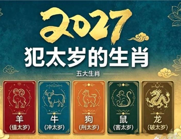 从每年的9月份开始就走来年的运势了，2027年犯太岁的生肖。运势这个东西不能不信