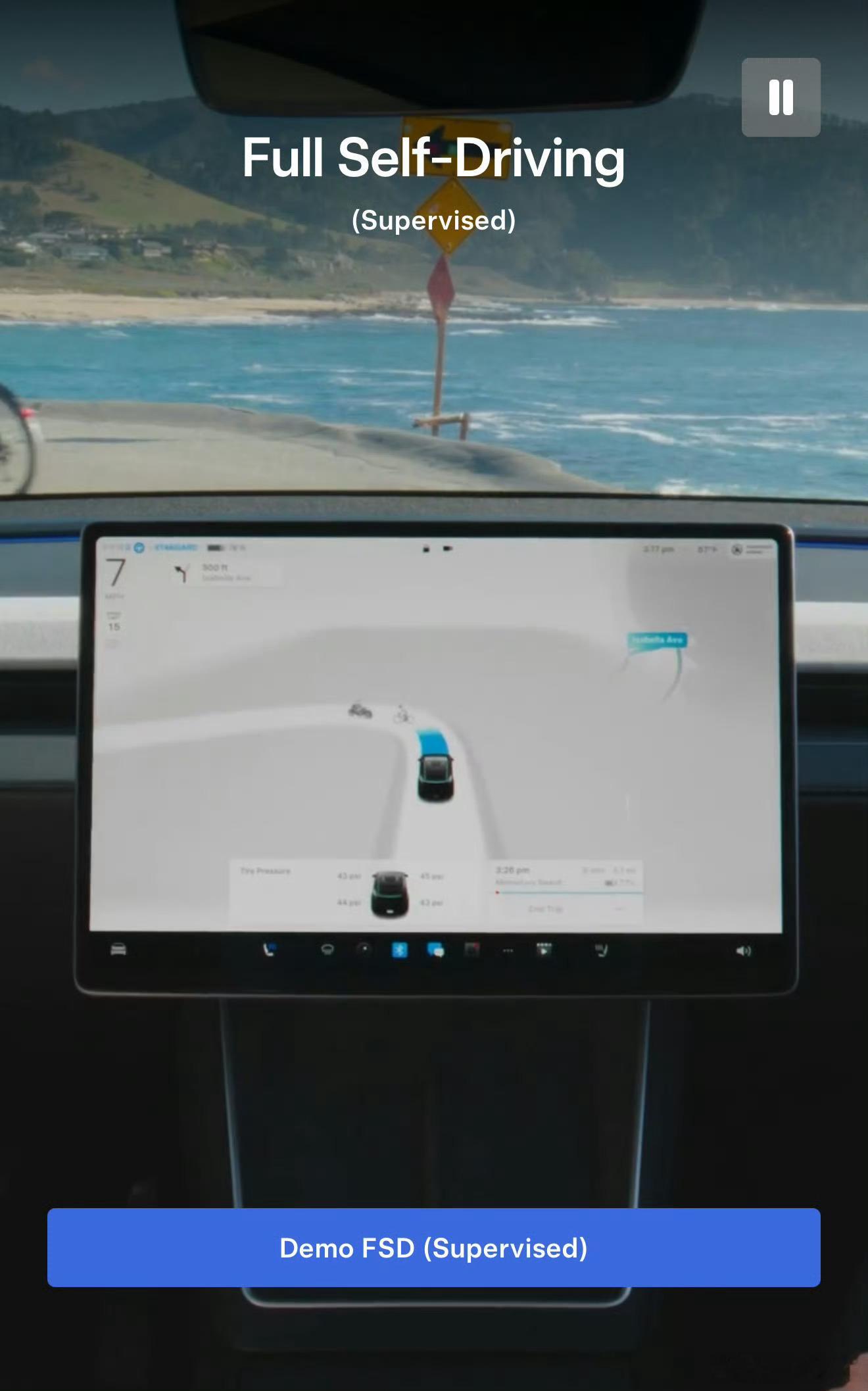 之前，特斯拉FSD在海外一直明晃晃地写着“FullSelfDriving”，