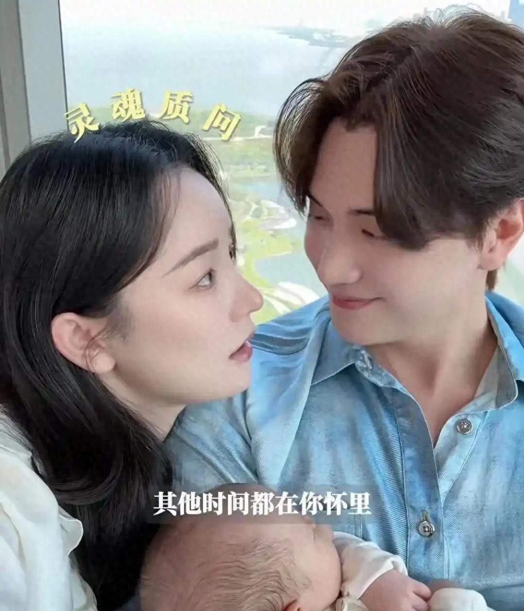 张檬未出月子赴婚礼，素颜哺乳显疲态，新手爸妈爱意浓大家都知道，张檬这一胎来之不
