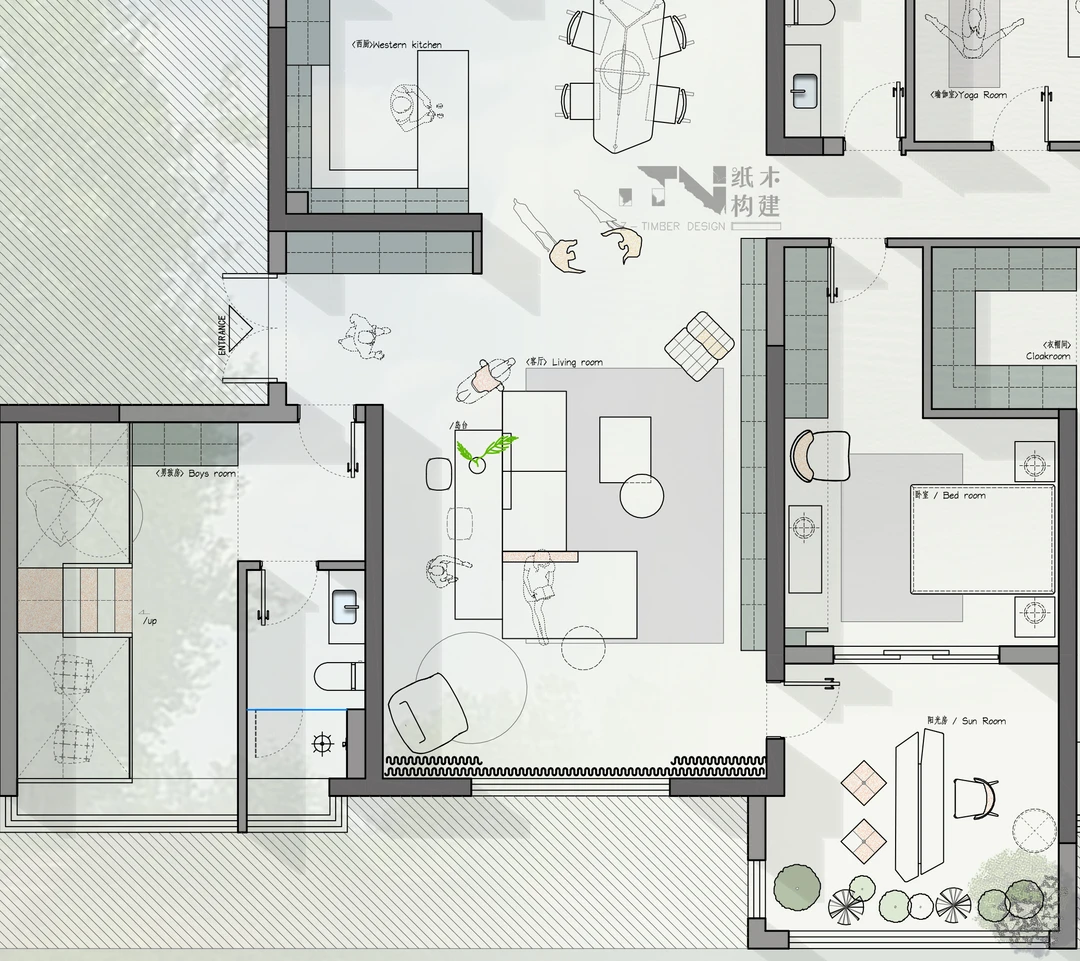 精装房局部改造｜树屋儿童套房设计