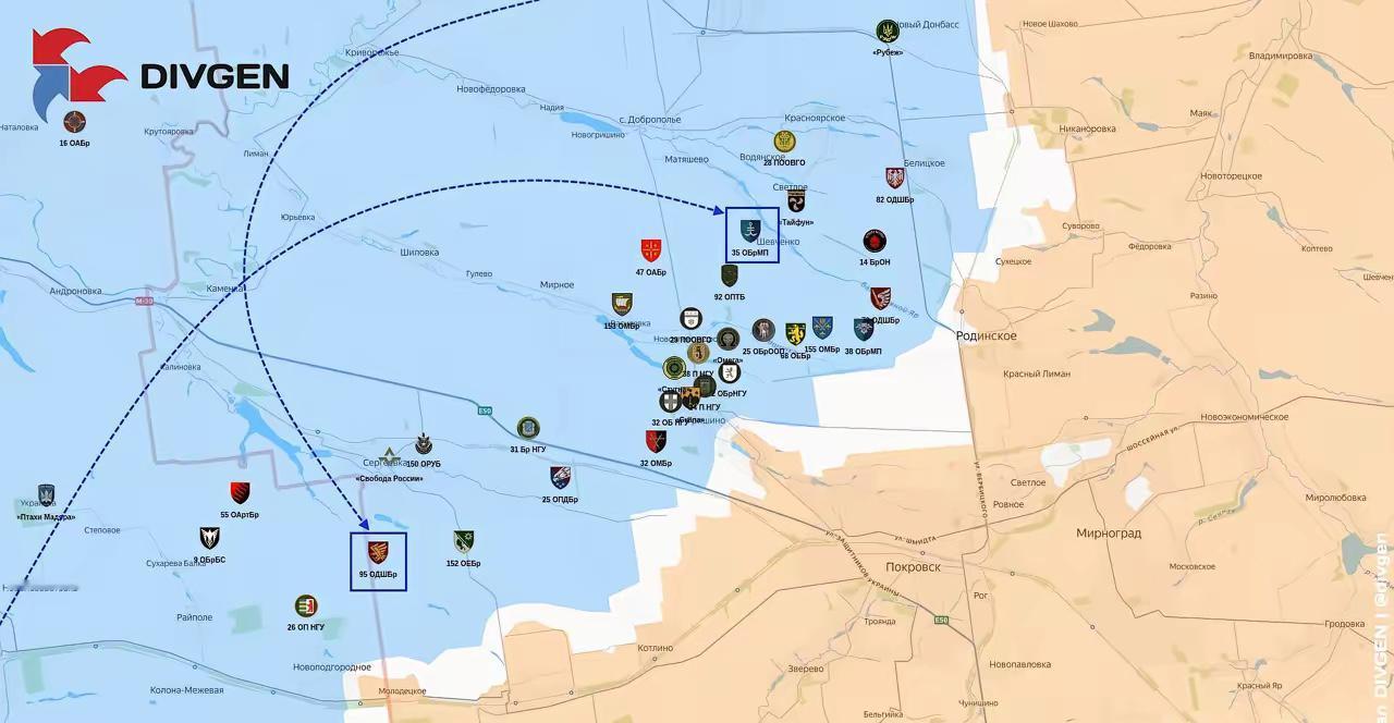 乌克兰继续向红军城方向增兵​乌军已将其第35海军陆战旅和第95空中突击旅调往红
