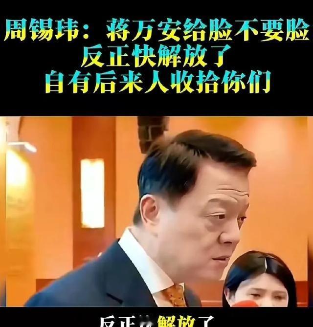 周锡玮怒批蒋万安：给脸不要脸，反正快解放了，自有后来人收拾你们。周锡玮这次直