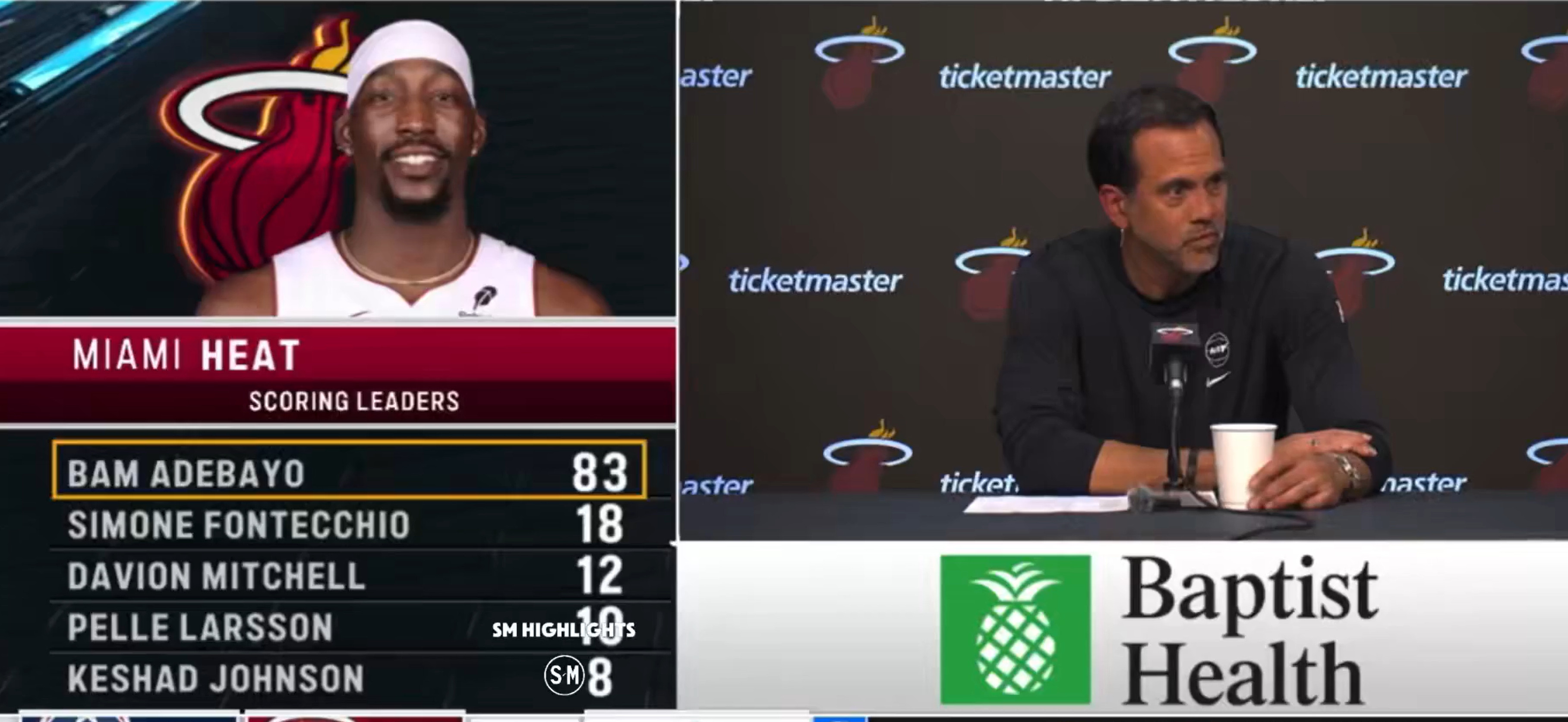 斯波谈83分：我能做的就是不去碍事，最后6分钟我调整了执教方式。阿德巴约83分赛