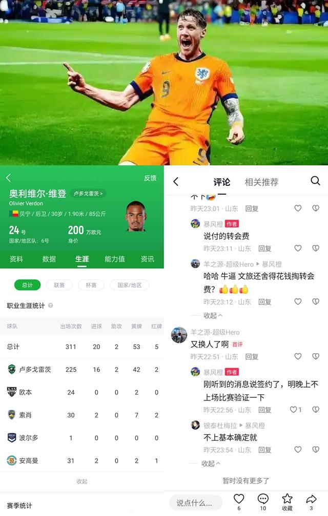 上树！上树！泰山队的外援中卫终于有着落了？保加利亚霸主卢多戈雷茨队的后卫？这中