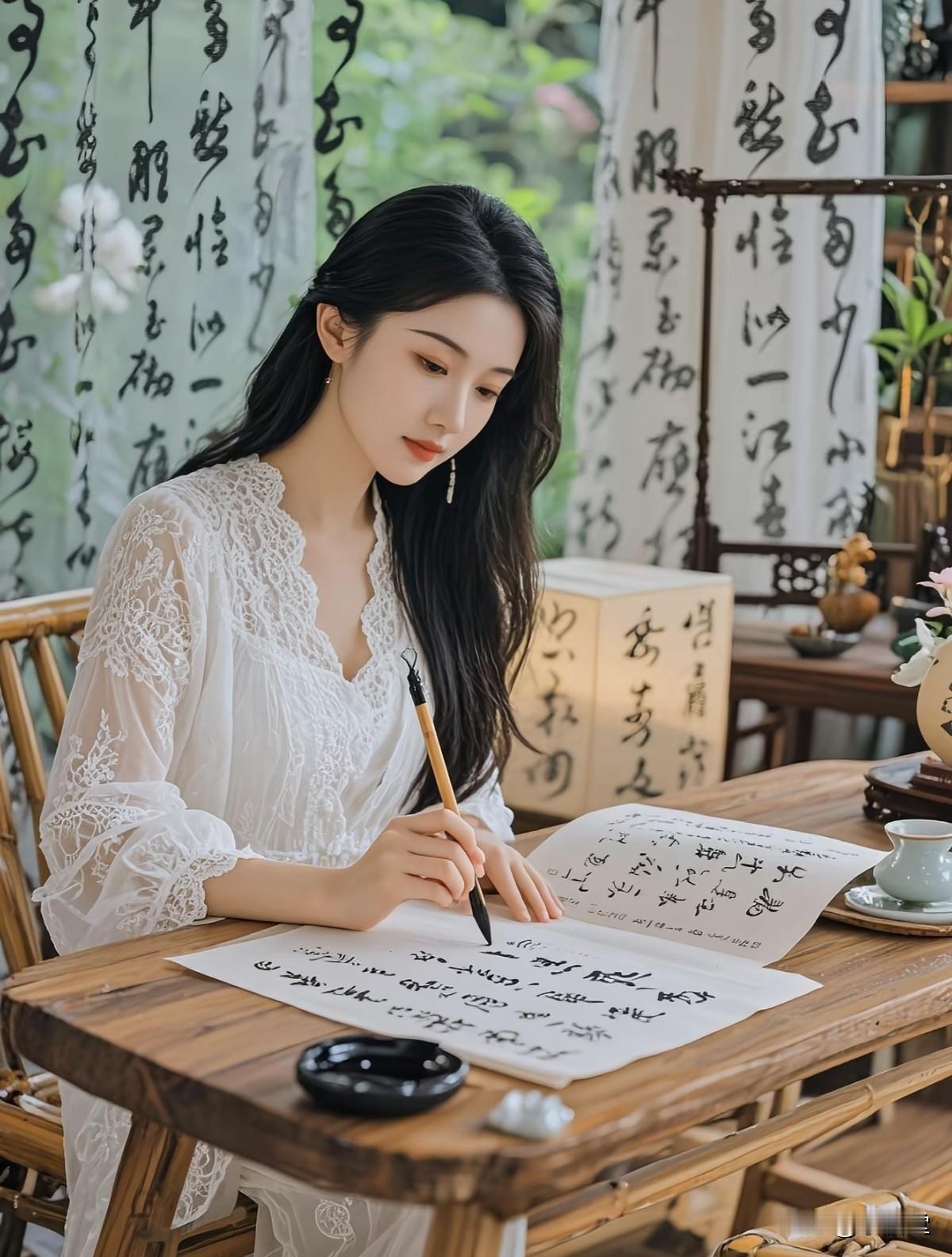 你有没有发现，身边爱书法的人，好像都有种特别的“好看”？不是肤浅的容貌好看，而是